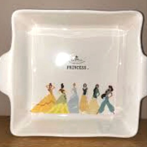 Rae Dunn Disney Princesses Square Ceramic Baking Dish - Picture 2 of 5